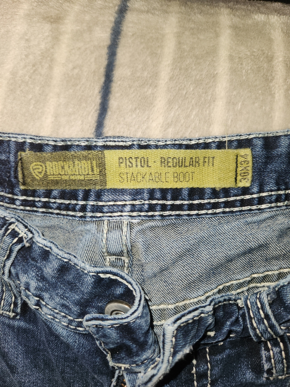 Rock & Roll Denim Pistol Regular Fit Stackable Boot Jeans - Light Blue